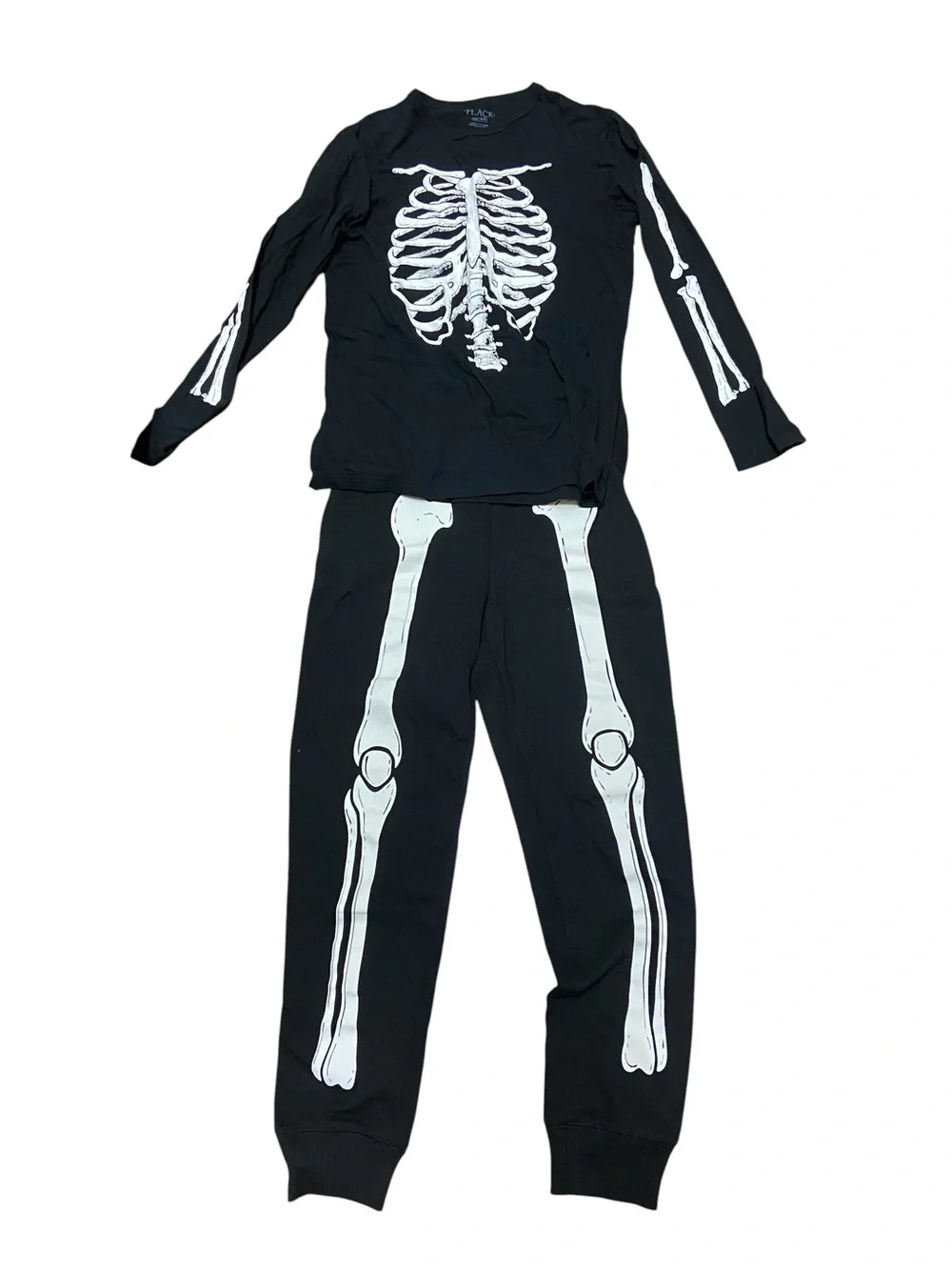 The Children's Place Kids Skeleton Lounge Set Size L 10-12 Halloween Costume